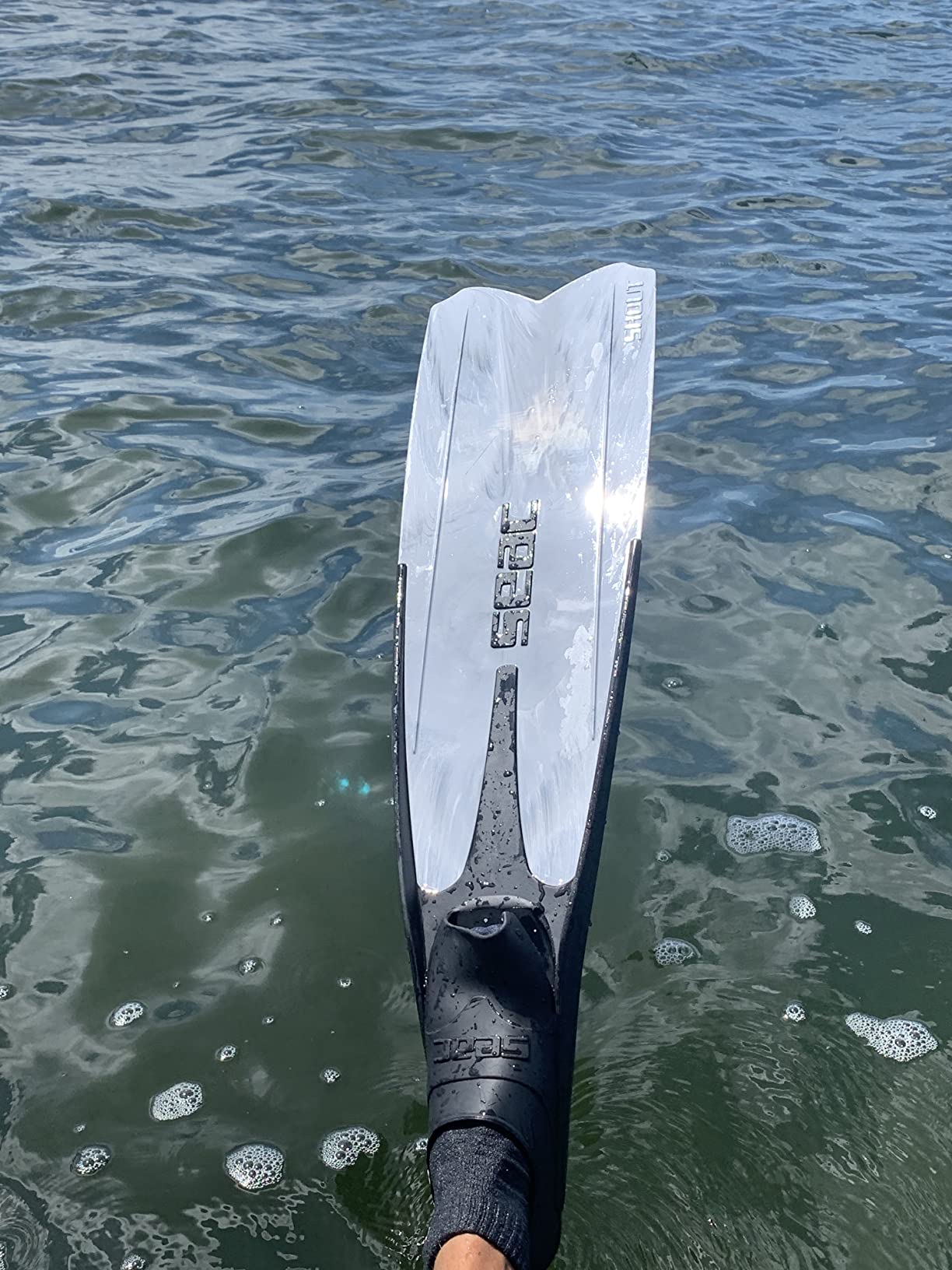 Seac Shout, Long Fins for Scuba Diving, Spearfishing and Freediving, Made in Italy customer photo 1