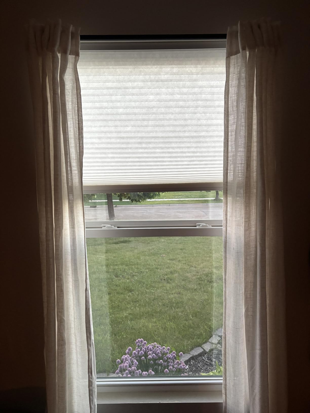 BlindsAvenue Cordless Cellular Honeycomb Shade, Light Filtering Blinds for Indoor Window, Thermal Insulation Shades for Home, Noise Reduction, Color: White, Size: 30