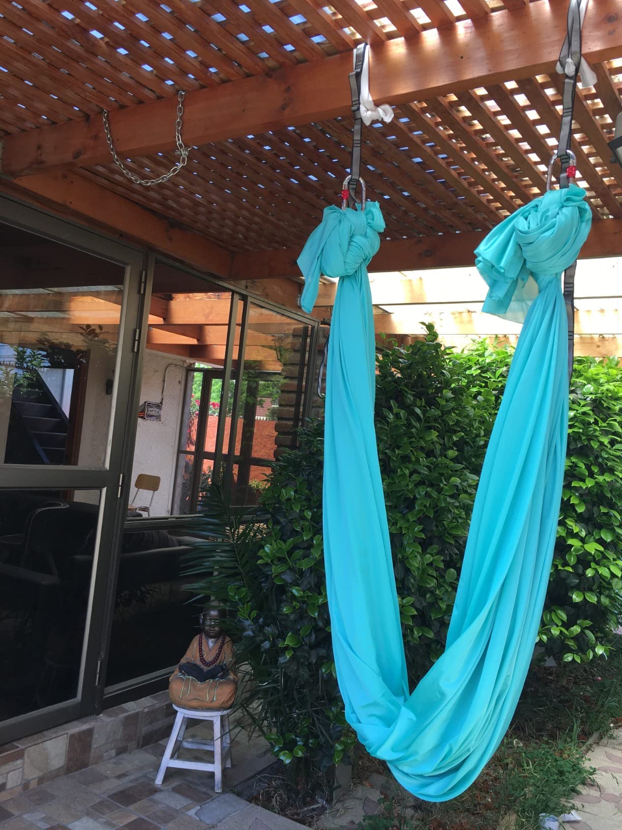 F.Life Aerial Silk Yoga Hammock & Swing for yoga Inversion,Strength training,starter hardware kit customer photo 2