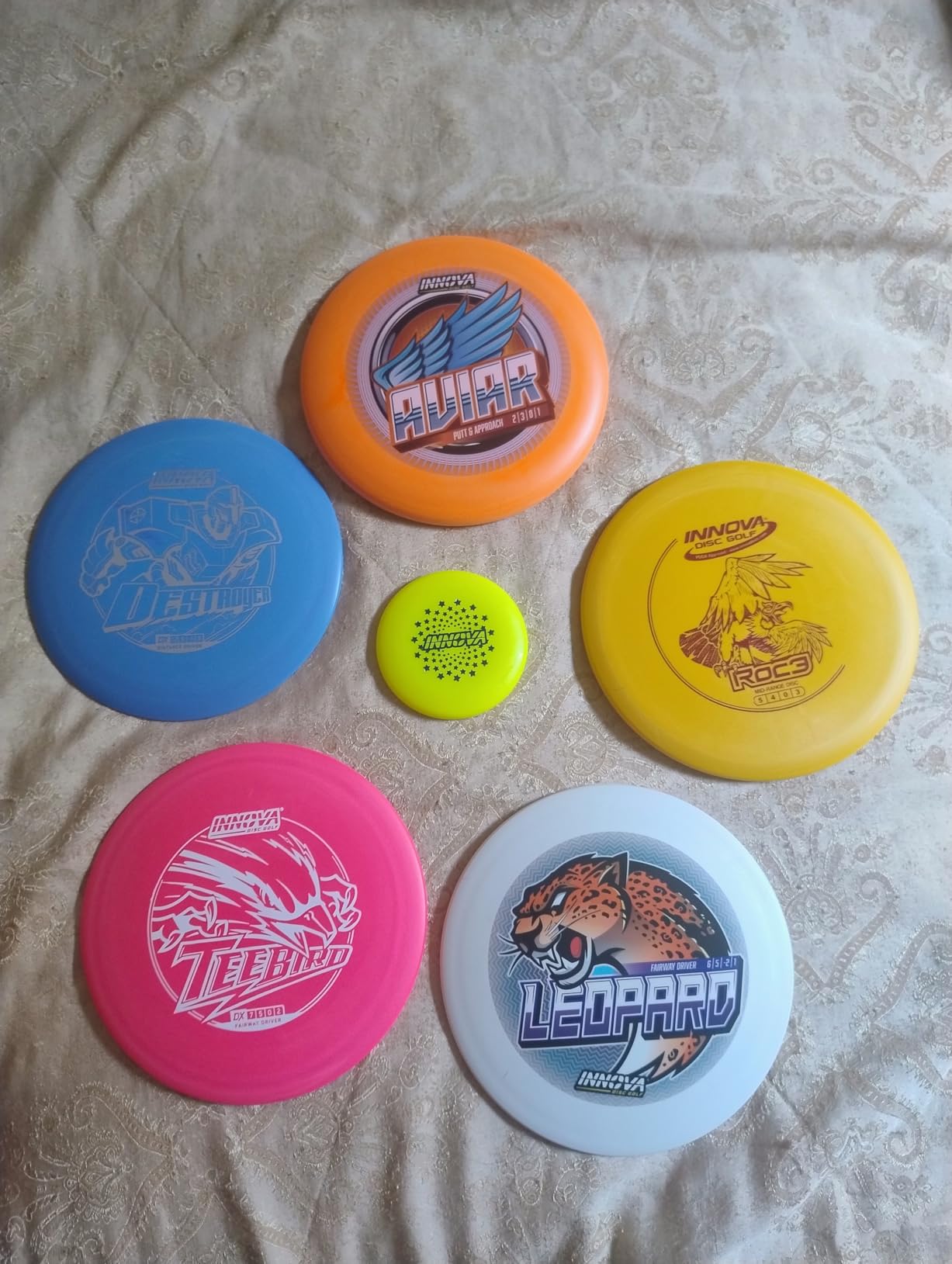 Innova Disc Golf Starter Set - Colors May Vary 160-180g - Includes Putter, Mid Range, 2X Fairway Drivers, Distance Driver, Mini Marker Beginner Disc Golf Set customer photo 2