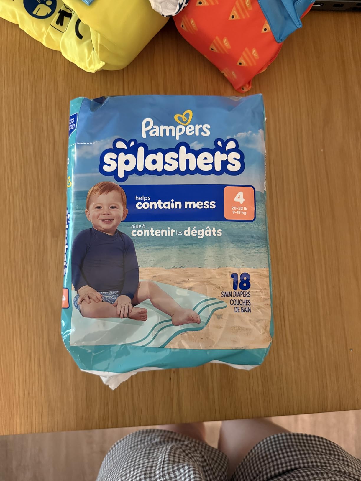 Pampers Swim Diapers - Splashers - Size 2-3, 20 Count, Gap-Free Disposable Baby Swimming Pants customer photo 2