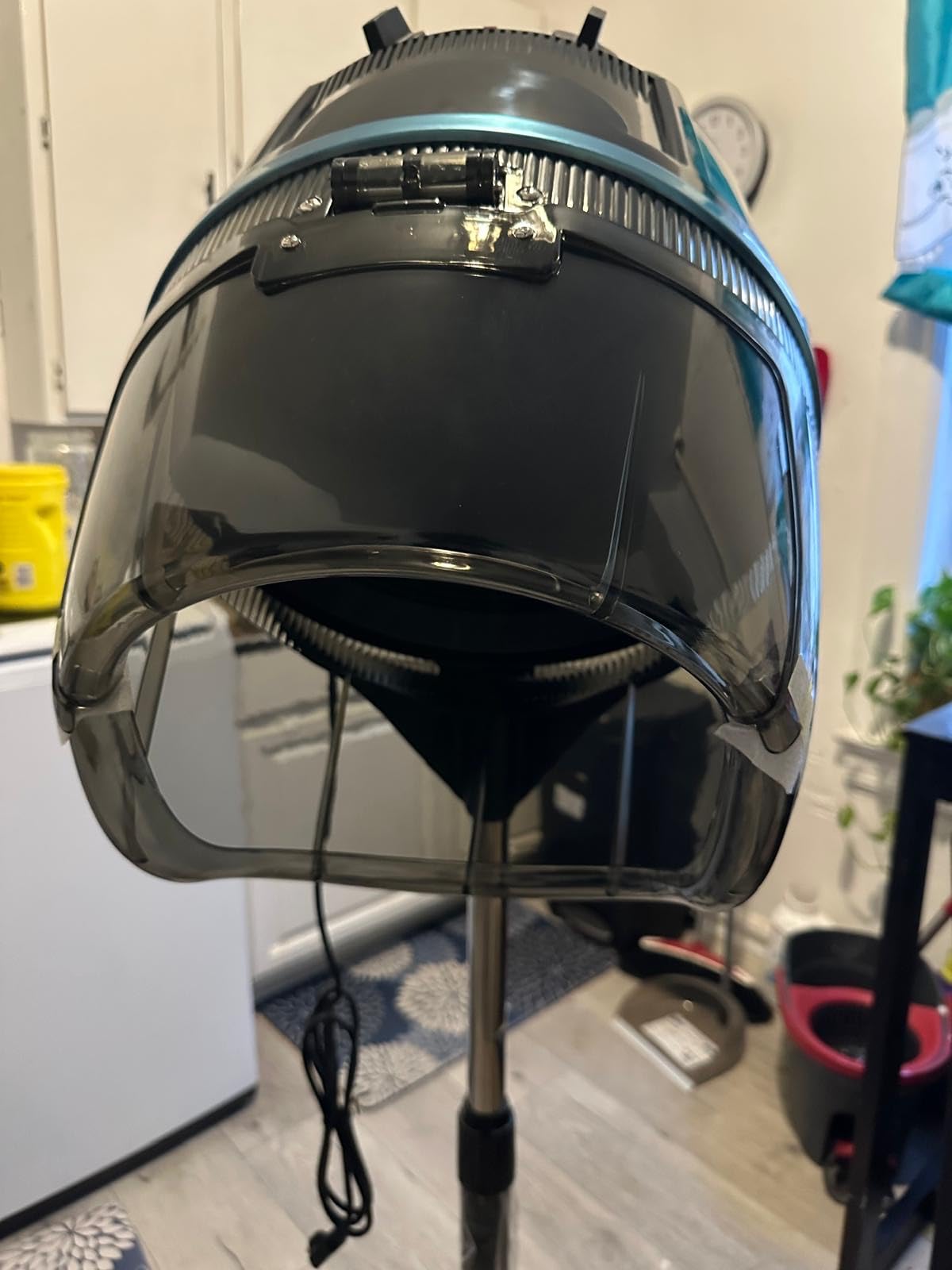 ZENY Stand Up Hair Dryer 1300W Adjustable Floor Hooded Bonnet Hair Dryers with Rolling Wheels Professional Salon Equipment for Beauty Home Hair Drying customer photo 2