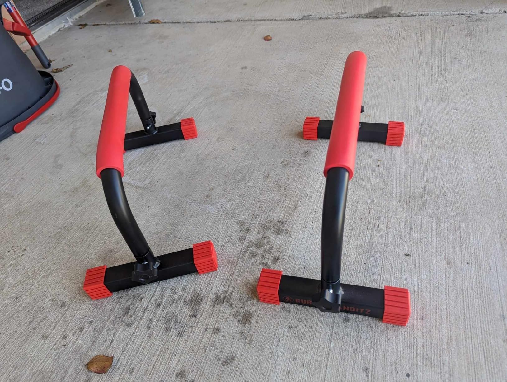 Rubberbanditz Parallette, Parallel Bars & Dip Station | At Home Gym Workout Equipment, L-Sit Bars & Calisthenics Equipment for Home customer photo 2