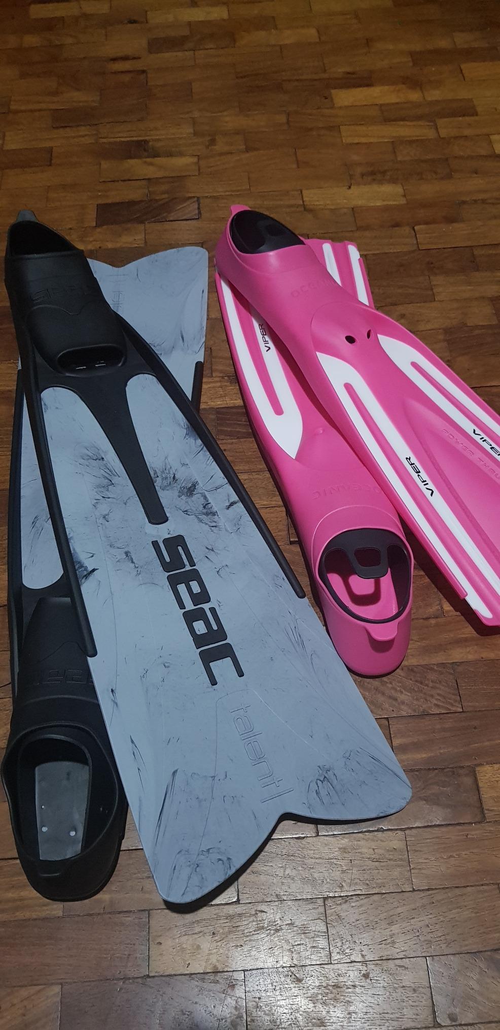 Seac Talent, Mid-Long Fins for Spearfishing, Free Diving and Diving, Made in Italy customer photo 2