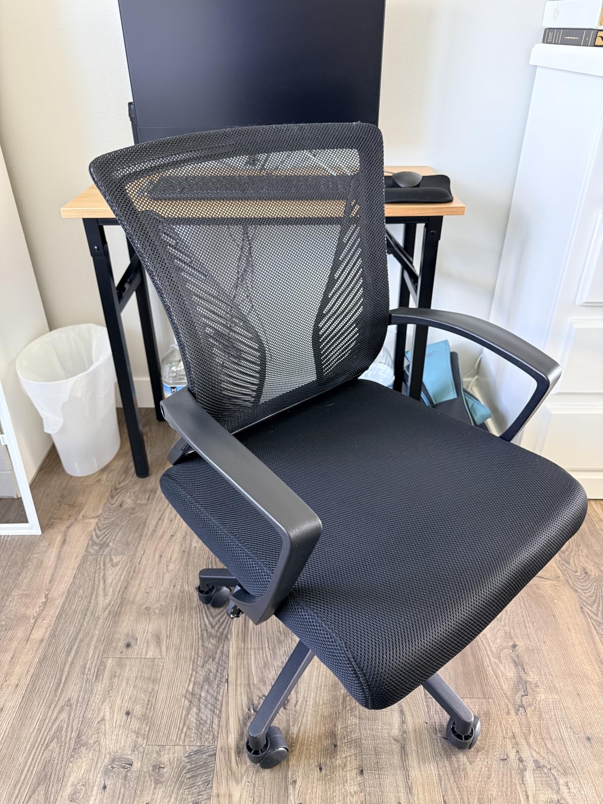 Furmax Office Chair Ergonomic Computer Desk Mesh Chair Mid Back Swivel Lumbar Support with Armrest customer photo 1
