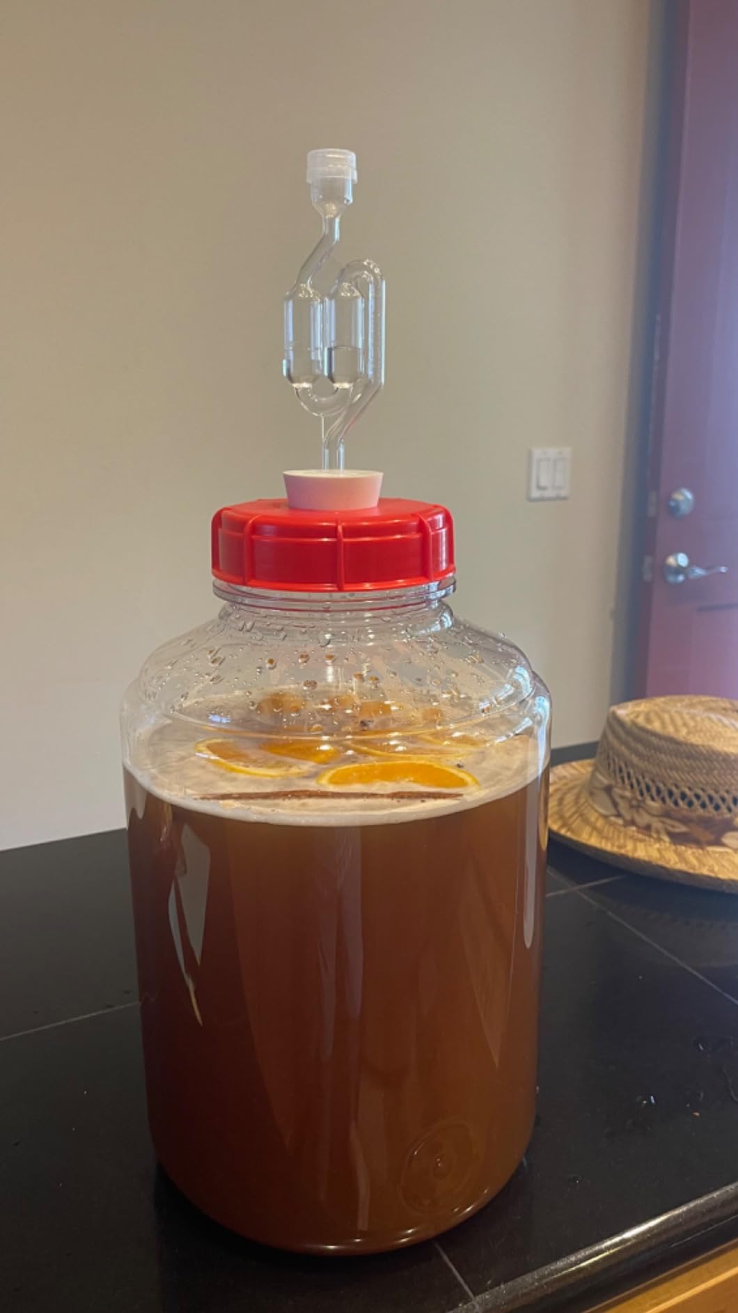 FastRack 3 Gallon PET Wide Mouth Fermonster with Airtight Lid, #10 Drilled Stopper & Twin Bubble Airlock | BPA-Free, Food-Grade | Large Primary Fermenter for Home Brewing, Wine & Beer - 1 Pack customer photo 1