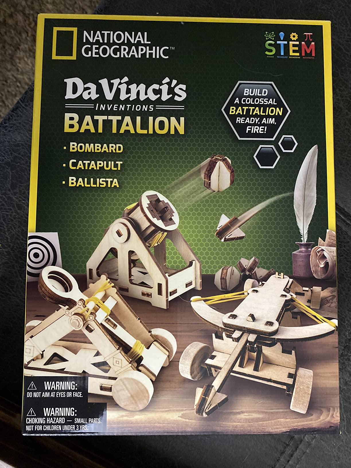 National Geographic Da Vinci Model Kit - Catapult Kit for Kids, 3D Puzzle Building Toy for Boys and Girls, Wood Building Kit for Kids, A Great STEM Project, Engineering Model Kit customer photo 2