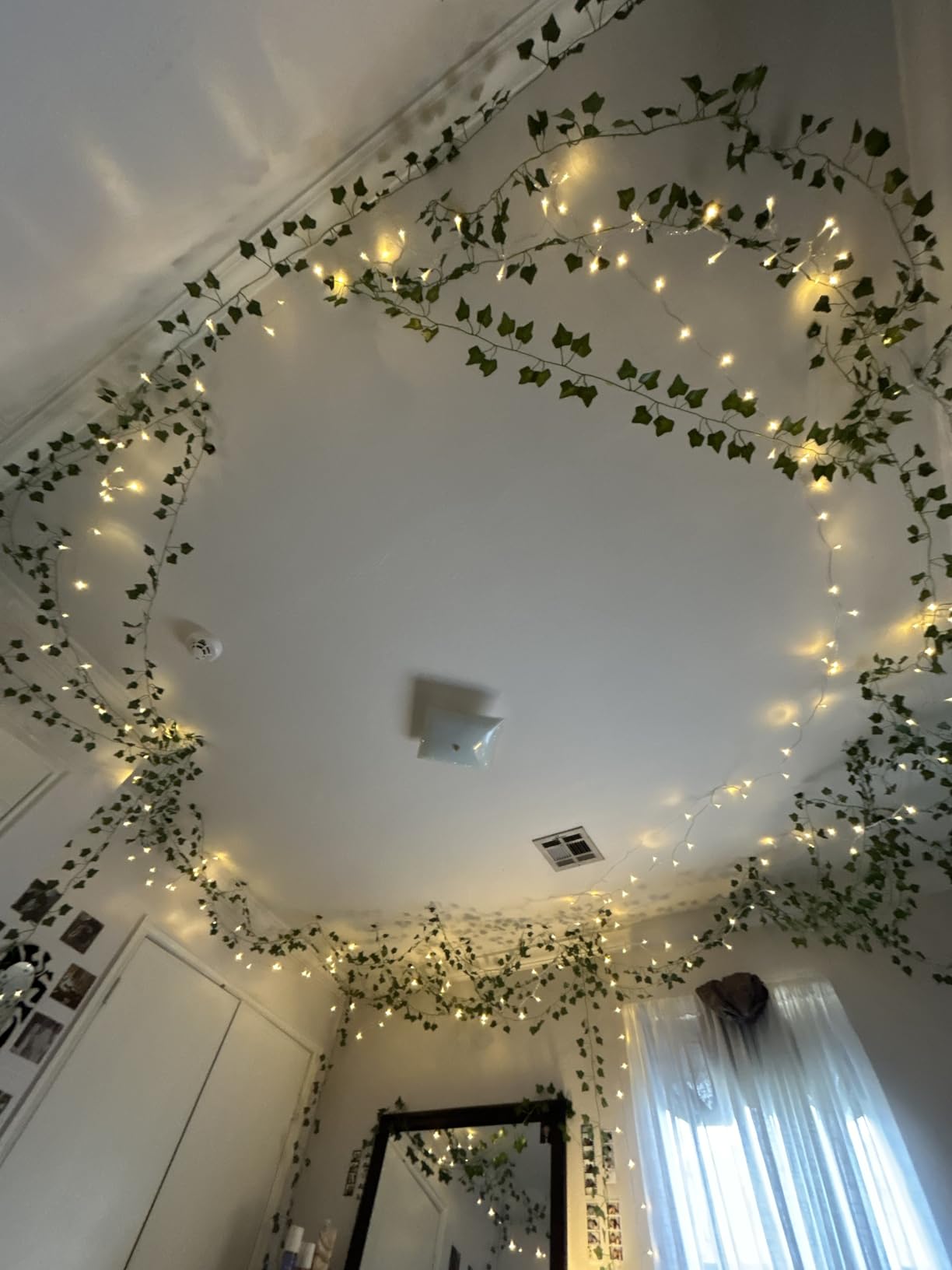 JMEXSUSS 200 LED String Lights Indoor Outdoor Clear Wire, Connectable Warm White Christmas String Lights for Bedroom, 66 Ft Twinkle Fairy Light Plug in for Wedding Home Tree Yard Patio Classroom Decor customer photo 1