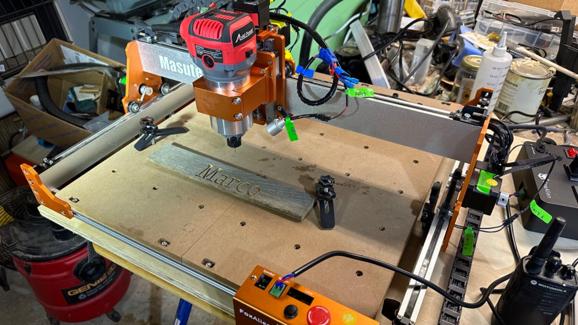 AVID POWER 6.5 Amp 1.25 HP Compact Router Tools for Woodworking, Fixed Base Wood Router with Trim Router Bits, 6 Variable Speeds, Edge Guide, Roller Guide, Dust Hood customer photo 2