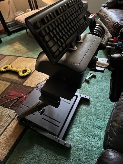 Slendor Racing Steering Wheel Stand for Logitech G920, G25, G27, G29 Wheel, Sim Racing Stand Driving Simulator Cockpit Pedal and Shifters Not Included. customer photo 2