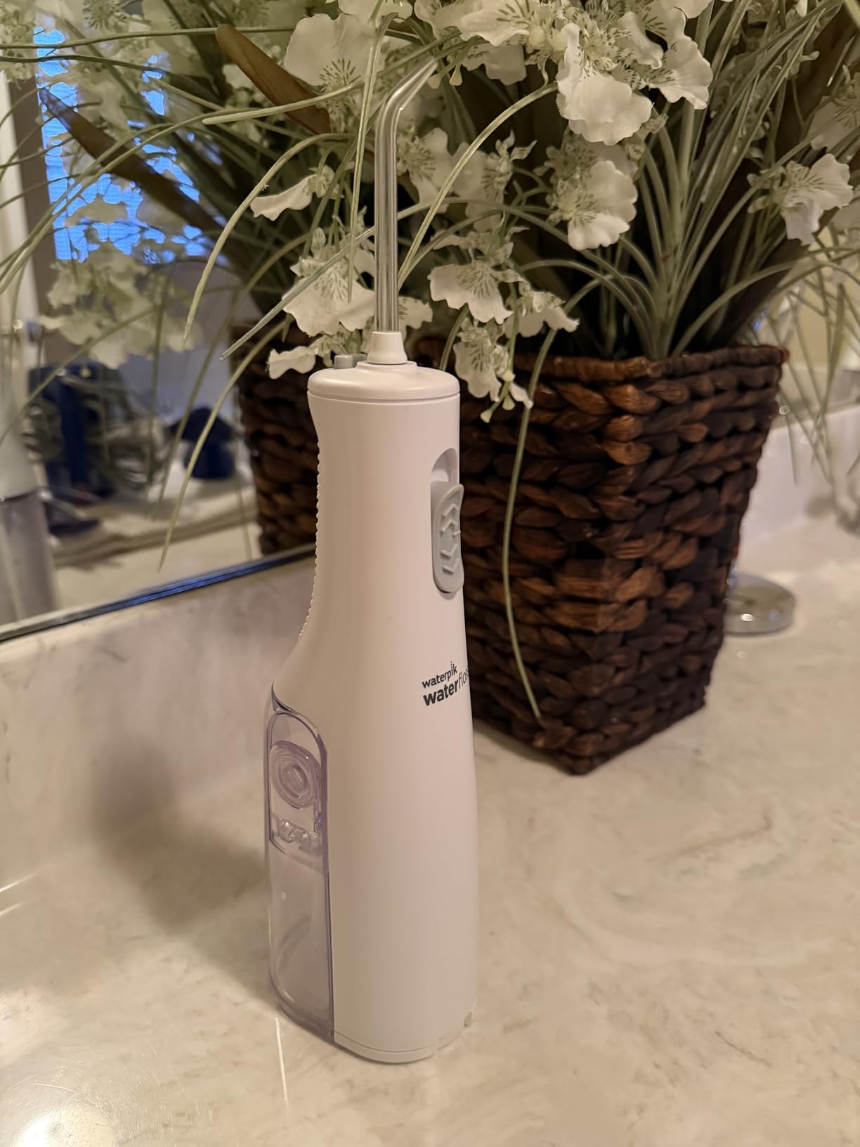 Waterpik Cordless Express Water Flosser, Battery Operated & Portable for Travel & Home, ADA Accepted, Waterproof for Shower Use, White WF-02 customer photo 1
