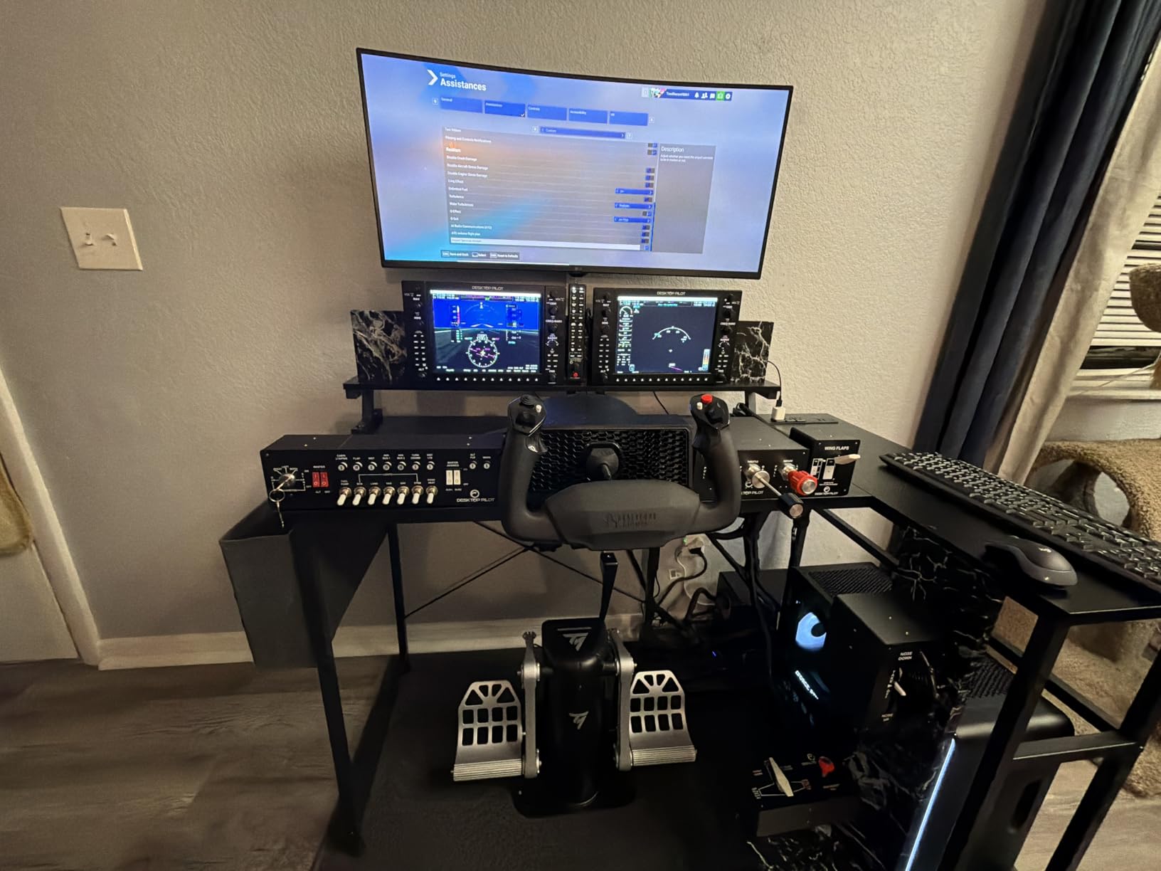 Thrustmaster TPR Pendular Rudder Pedals for PC Flight Simulation Controls - Adjustable Resistance, HallEffect Magnetic Sensors, Ultra-Precise & Smooth Control customer photo 1