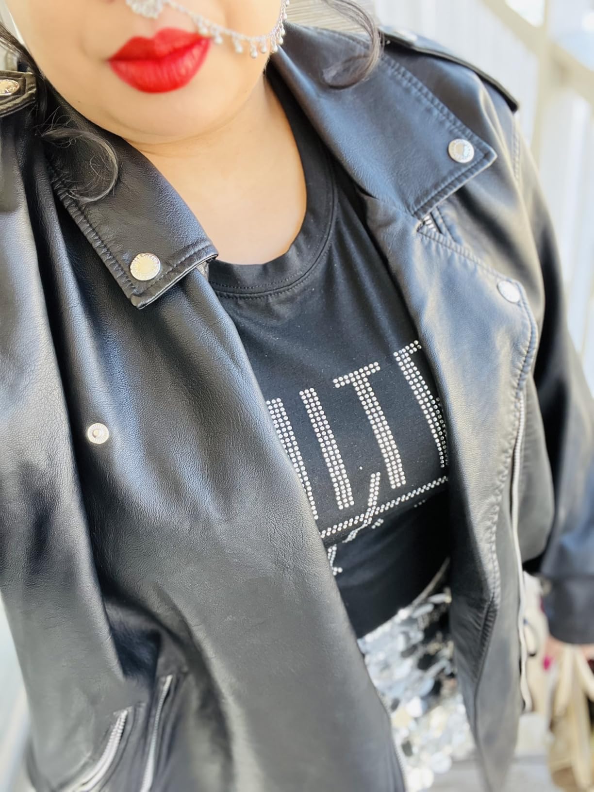 Levi's Women's The Belted Faux Leather Moto Jacket (Regular & Plus Size) customer photo 2