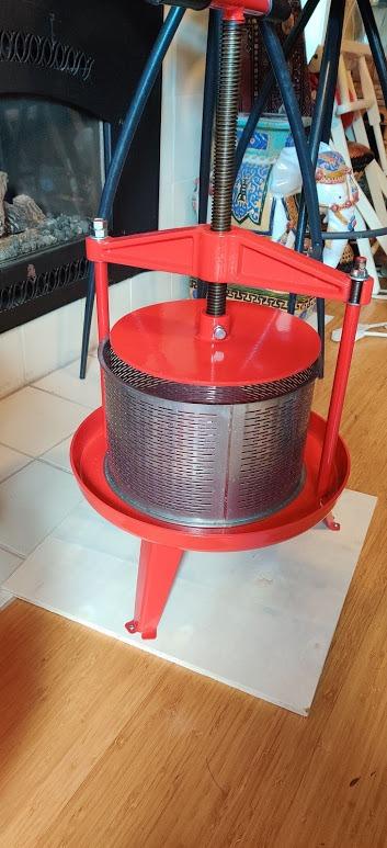 Fruit Wine Press 3.69 Gal - Heavy-duty T-Handle & Cross-beam, Stainless Steel Juice Maker for Apple, Grape, Home Brewing customer photo 1