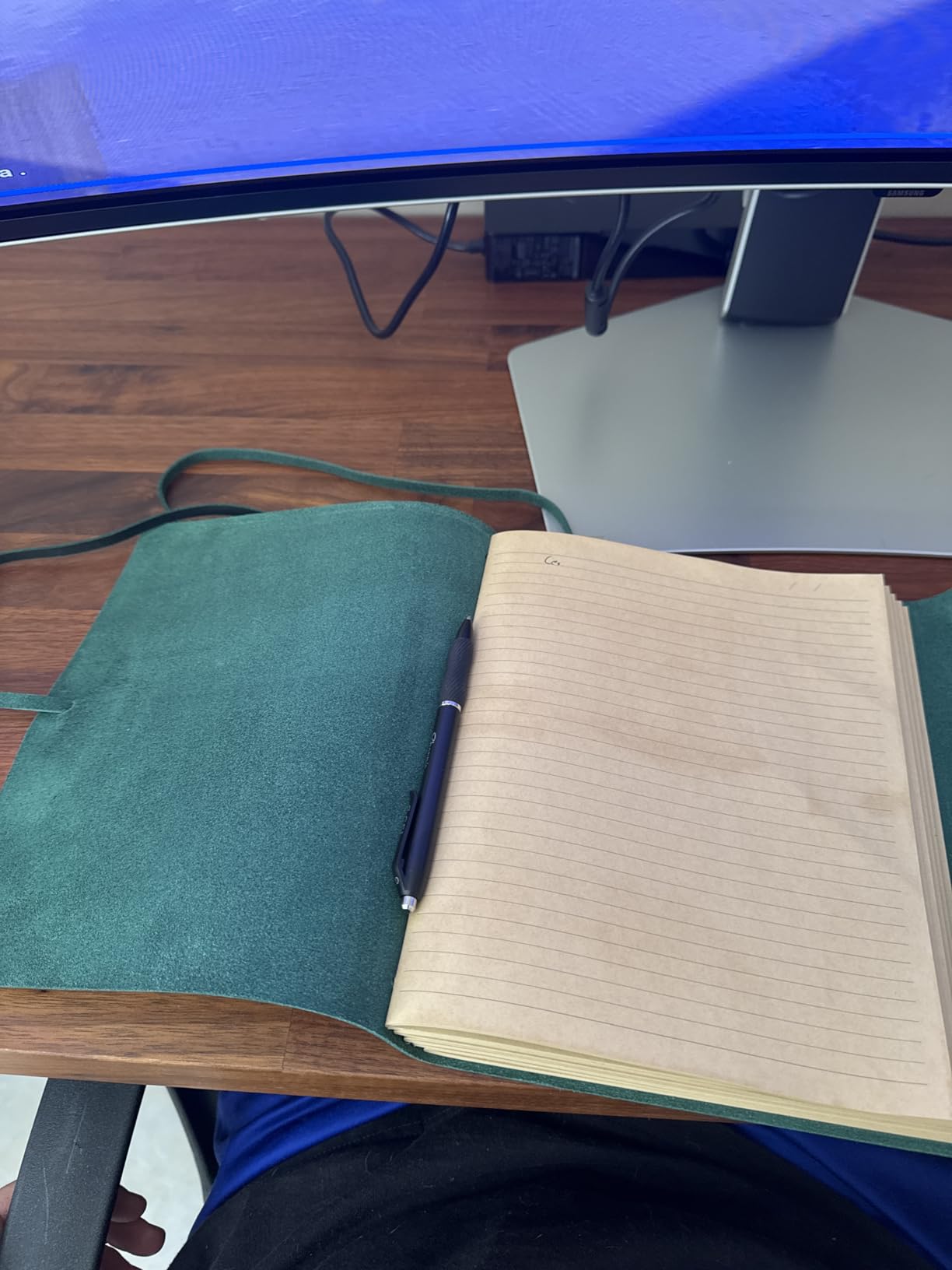 Leather Journal Writing Notebook - Genuine Leather Bound Daily Notepad for Men & Women Lined Paper 240 Kraft Pages, Handmade, Rustic Brown, 5 x 7 in customer photo 2