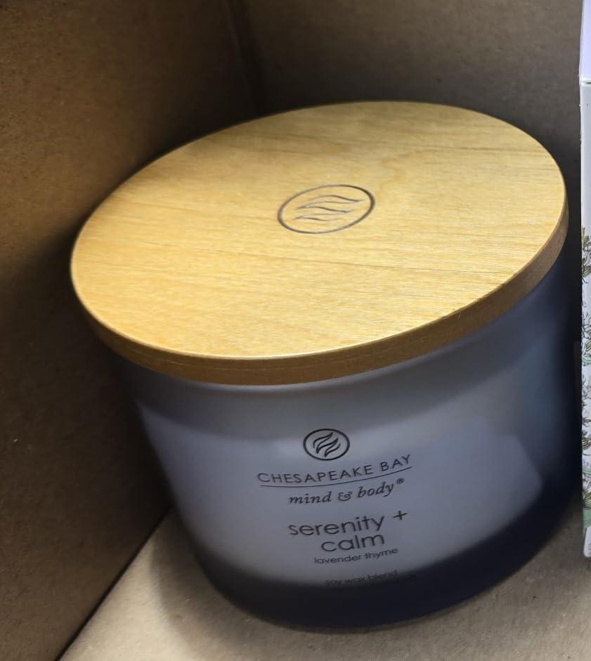 Chesapeake Bay Candle Scented Candle Serenity + Calm (Lavender Thyme) Coffee Table Home Decor customer photo 1