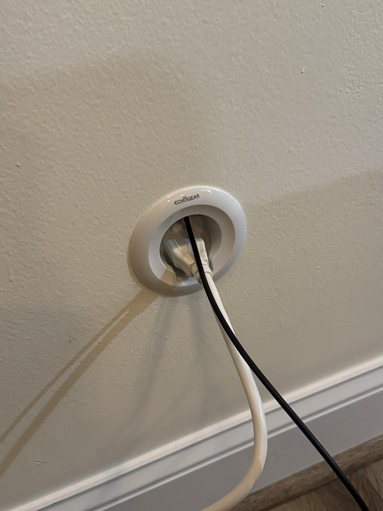 ECHOGEAR in-Wall Cable Management Kit for Power & Low Voltage Cords - Hide TV Wires Behind the Wall - Includes 3.75