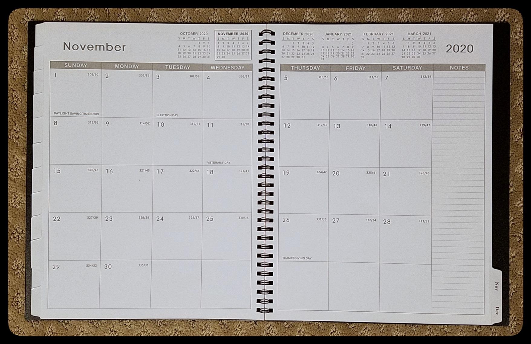 Artfan Monthly Planner 2026-2027, Jul 2026 - Dec 2027 Planner, 18 Month Calendar with Colorful Tabs, Polypropylene Perforated Page, 8.5