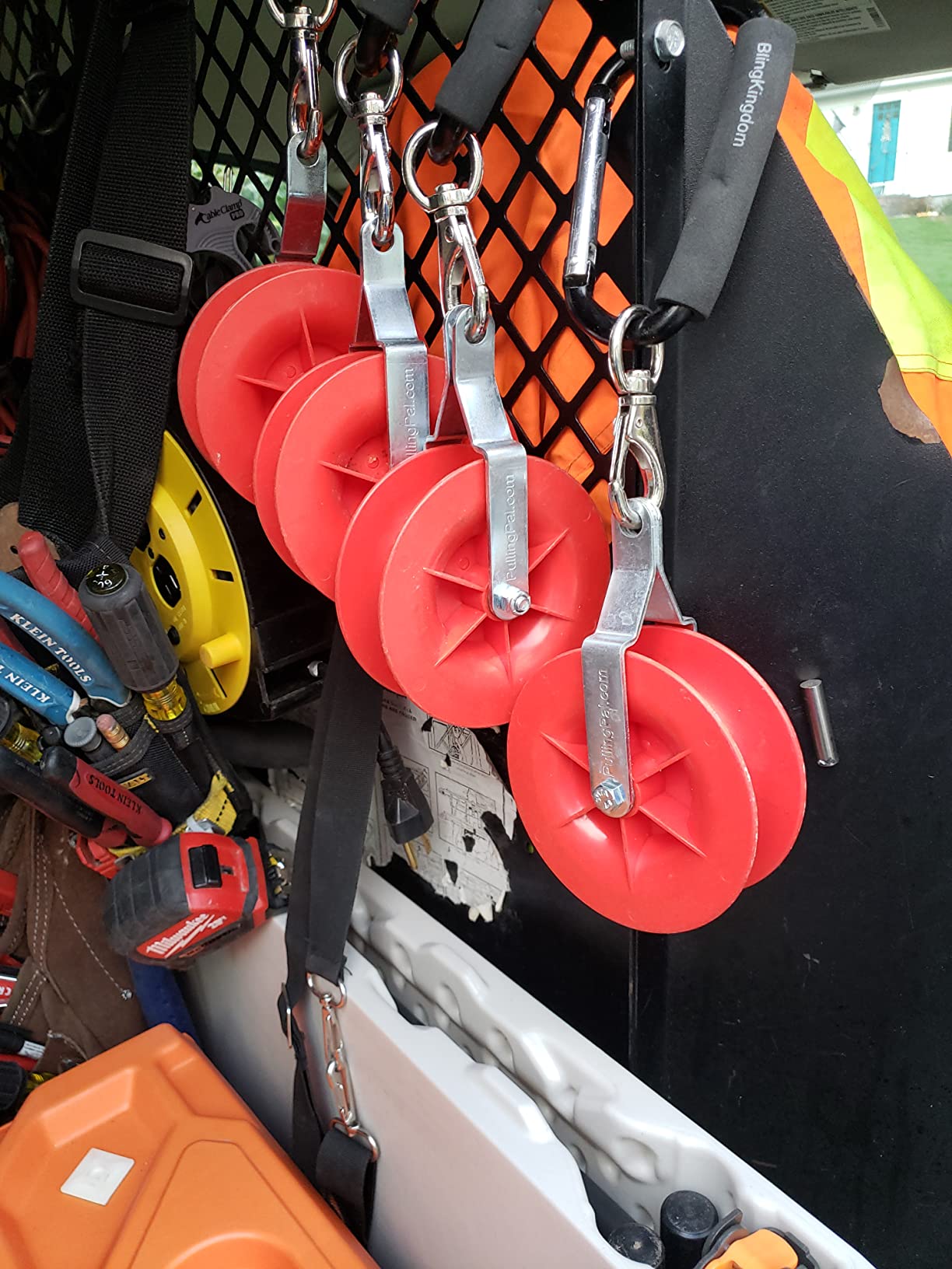 Pulling Pal - Low Voltage & Network Cable Installation Pulley for Cat5e & 6, Coax, Fire Alarm, Access Control & Audio Cable customer photo 2