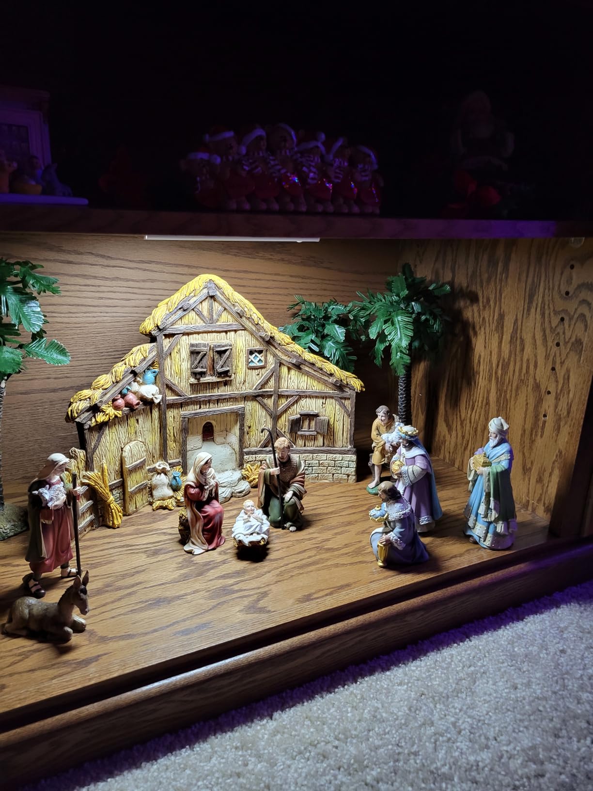 Bethlehem Nights Christmas Nativity Scene Figurines with Creche, 12 Piece Set customer photo 1
