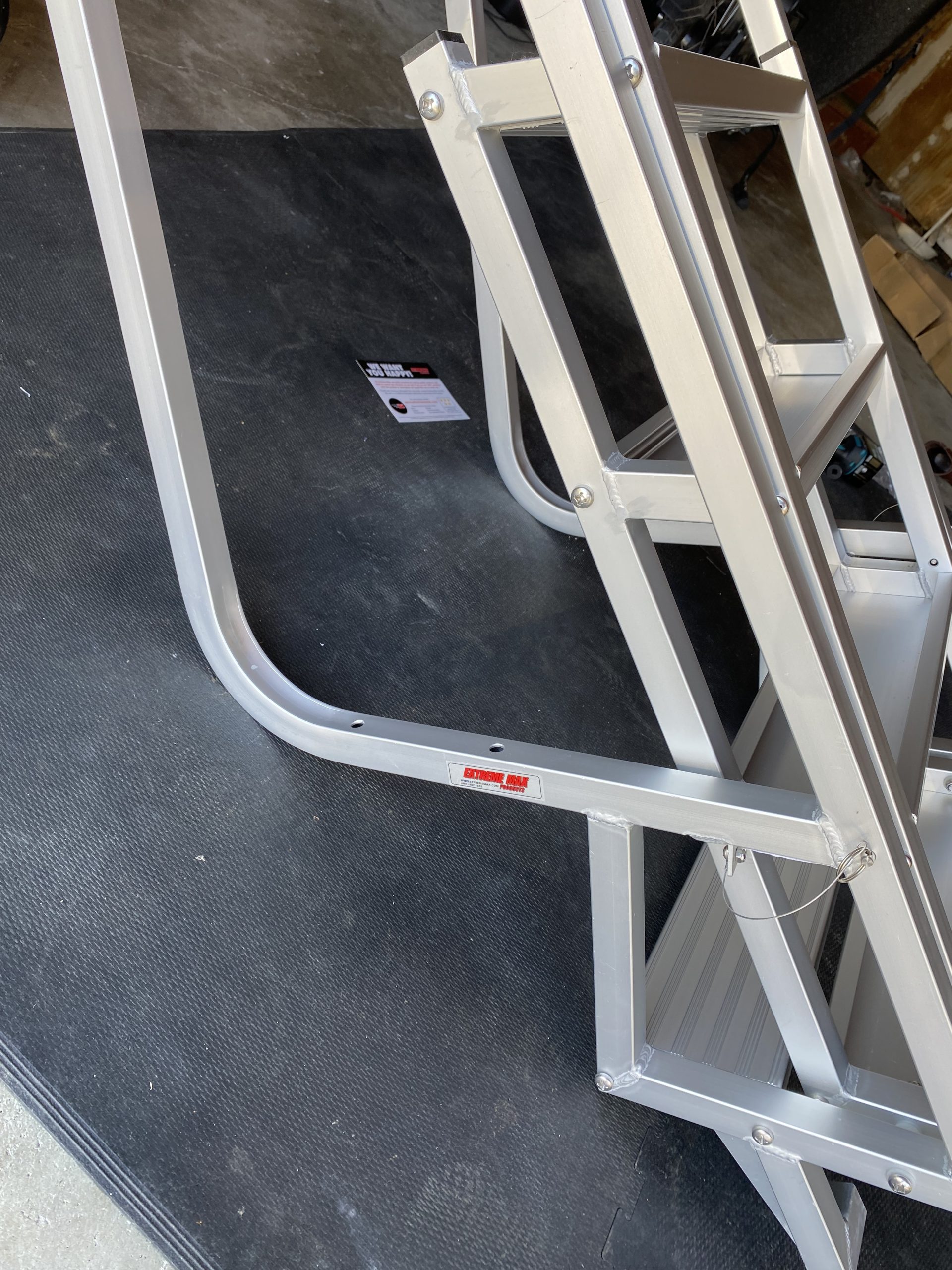 Extreme Max 3005.4122 Deluxe Flip-Up Dock Ladder - 6-Step customer photo 2