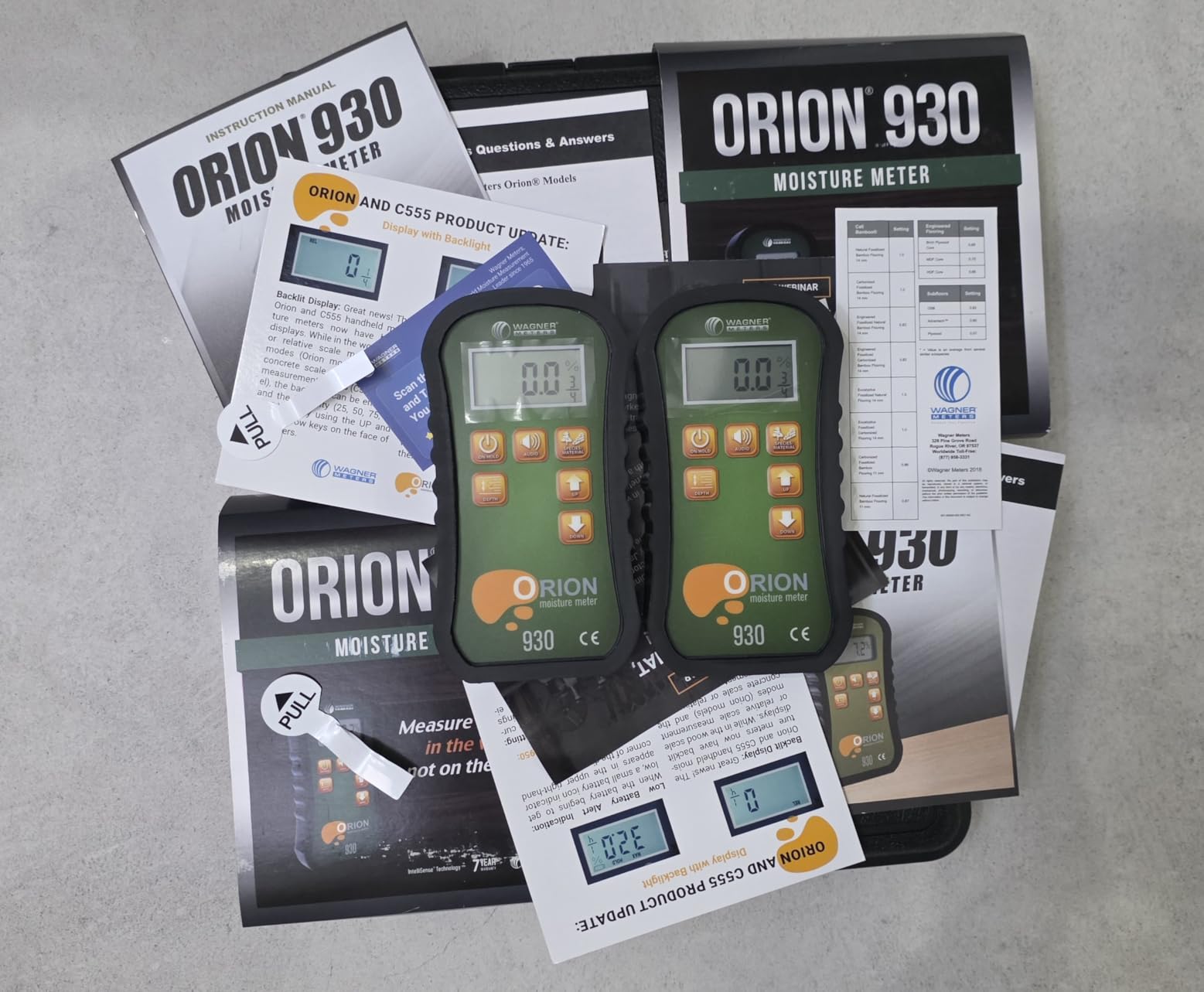 Orion 930 Pinless Wood Moisture Meter by Wagner Meters | Accurate, Non-Damaging, Dual Depth Lumber Moisture Measurement, On-site Calibration (Standard Calibrator) customer photo 1