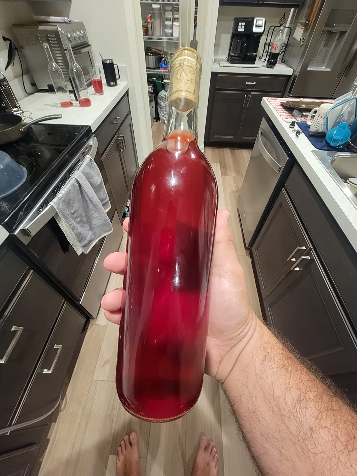 Wine Bottle Double Lever Hand Corker, For Standard Wine, Belgian Beer, and Synthetic Plastic Corks, with 20 Count Wine Corks customer photo 2