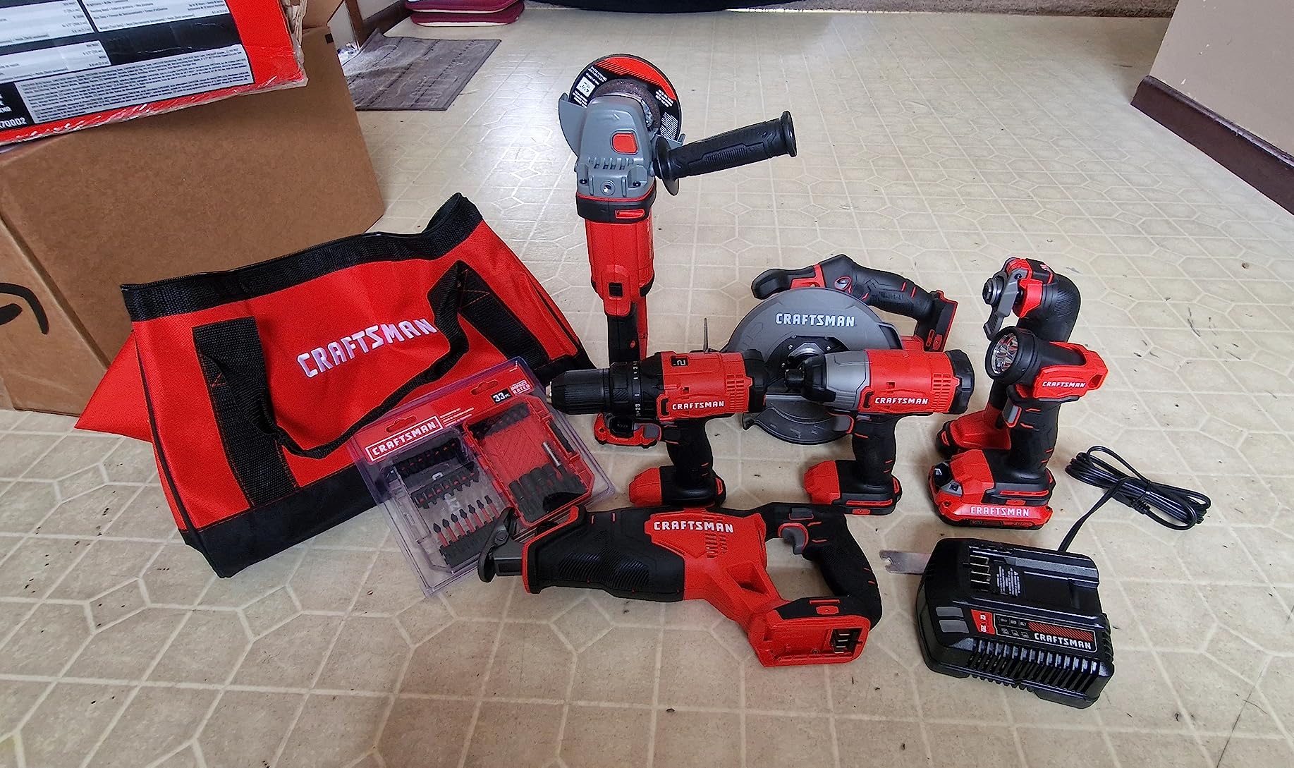 V20 Power Tool Combo Kit, 7-Tool Cordless Power Tool Set with 2 Batteries and Charger (CMCK700D2) customer photo 2