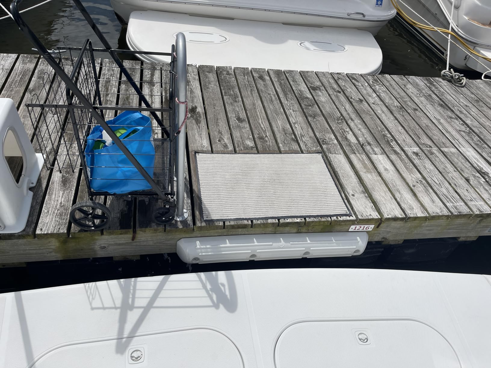 Attwood 93537-1 Dock Fender - Long, White, Standard customer photo 1