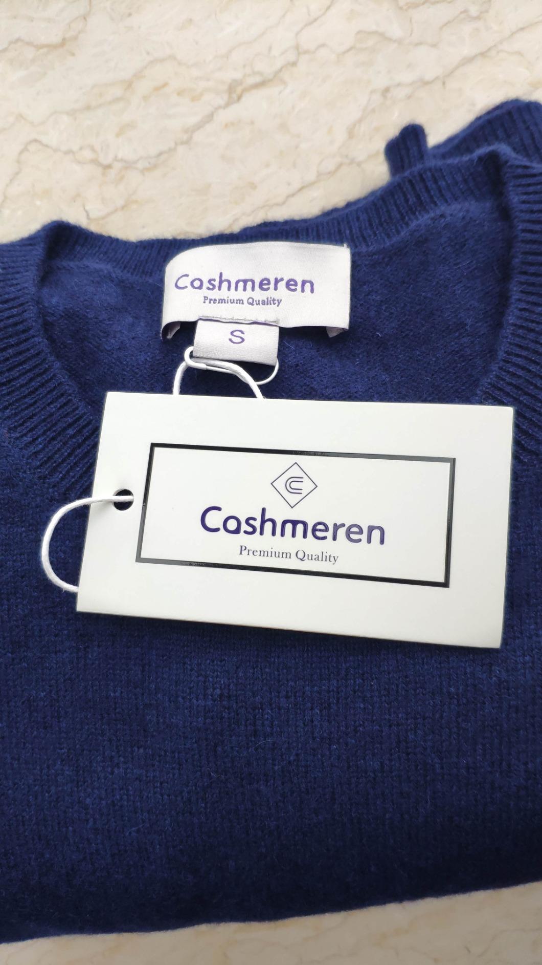 Cashmeren Men's Basic Crewneck Sweater 100% Pure Cashmere Long Sleeve Round Neck Pullover customer photo 2