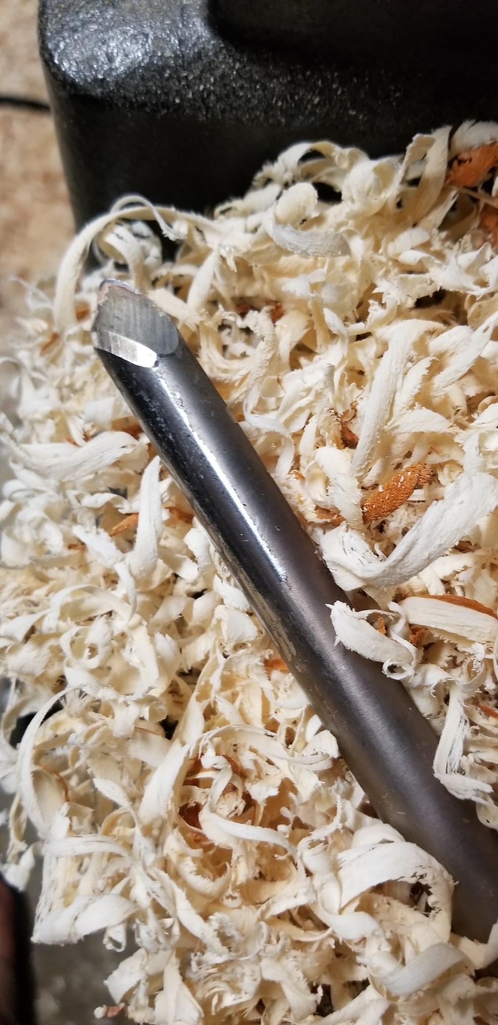 1/2-Inches HSS Bowl Gouge Lathe Chisel Wood Turning Tools with Round Plastic Box and Hanging Bag customer photo 1