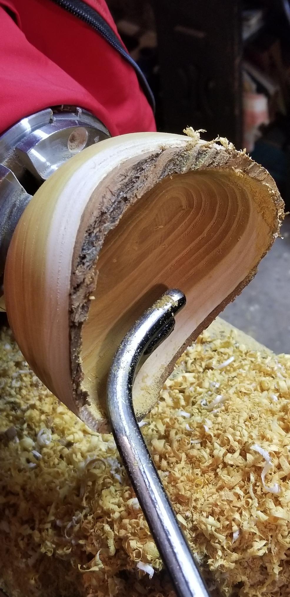 1/2-Inches HSS Bowl Gouge Lathe Chisel Wood Turning Tools with Round Plastic Box and Hanging Bag customer photo 2