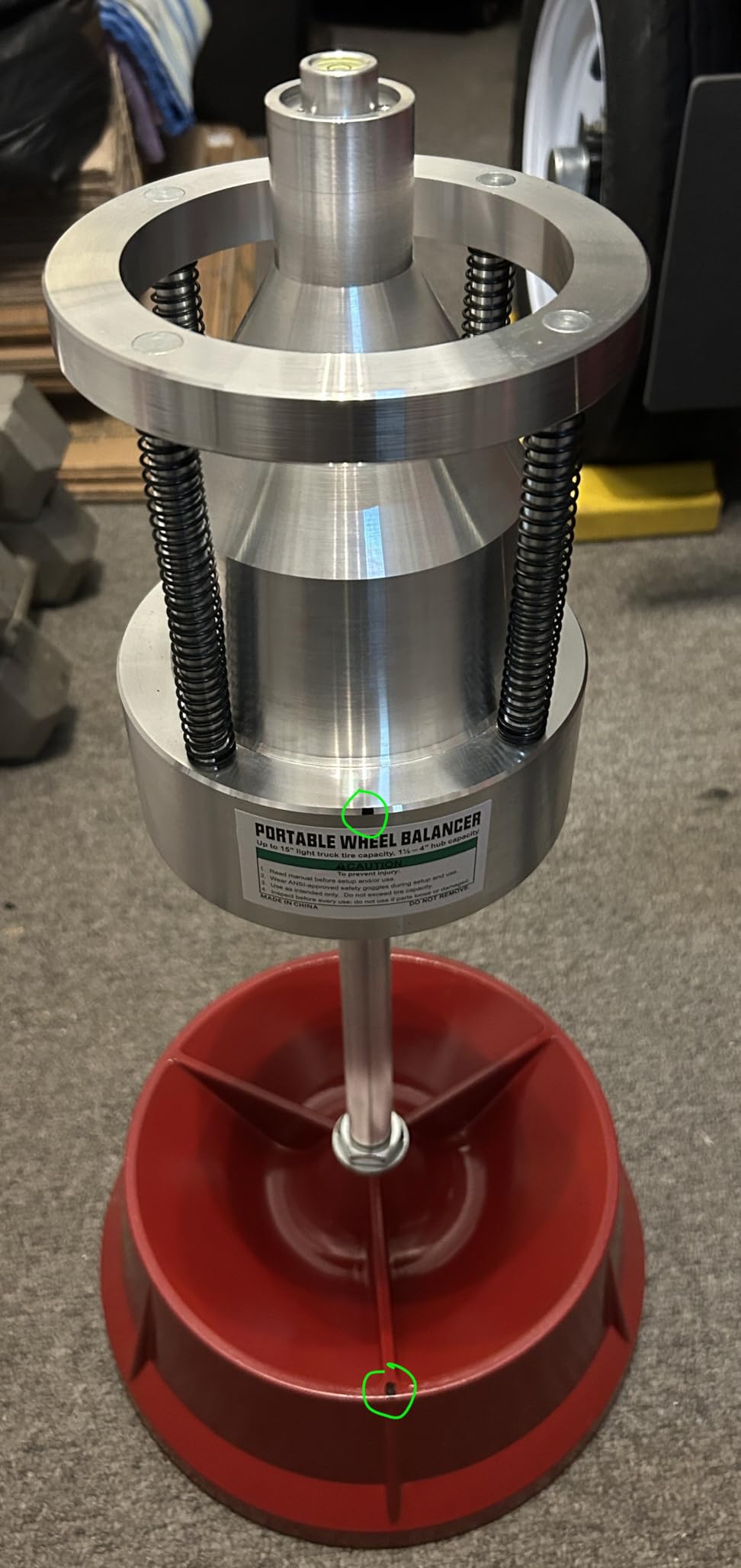 Portable Bubble Wheel Balancer with Bubble Level Static Balancing Machine Tire Changer Auto Car Wheel Repair Balancer customer photo 2