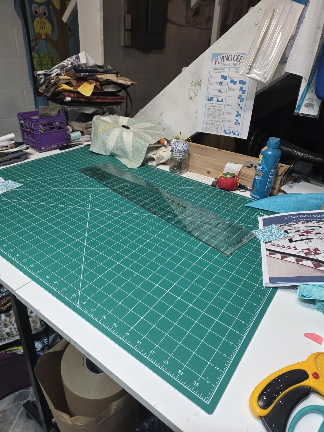 Worklion Self Healing Cutting Mat for Craft-Thickened 18inch x 12inch fabric sewing mat for quilting, rotary cutting, nonslip customer photo 2