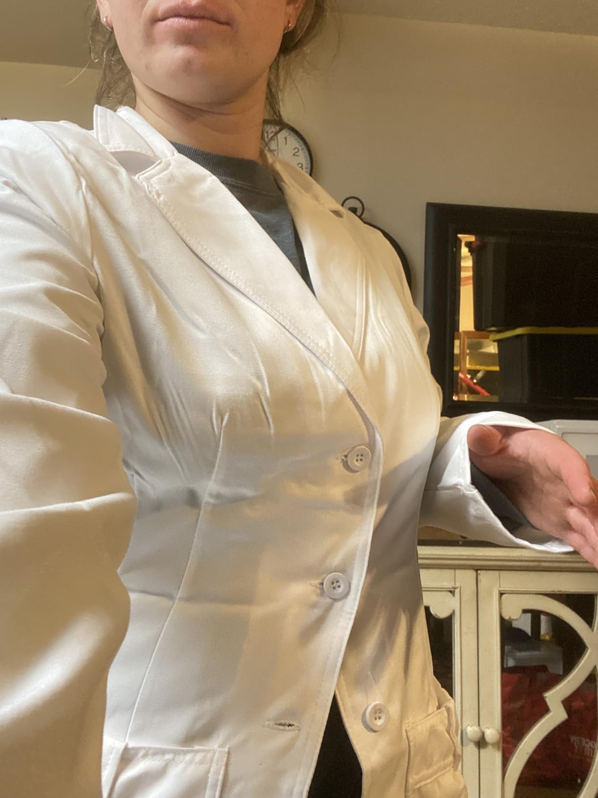 Utopia Wear Professional Women's Lab Coat Mid-Length Medical Lab Coat for Science Chemistry and College customer photo 1