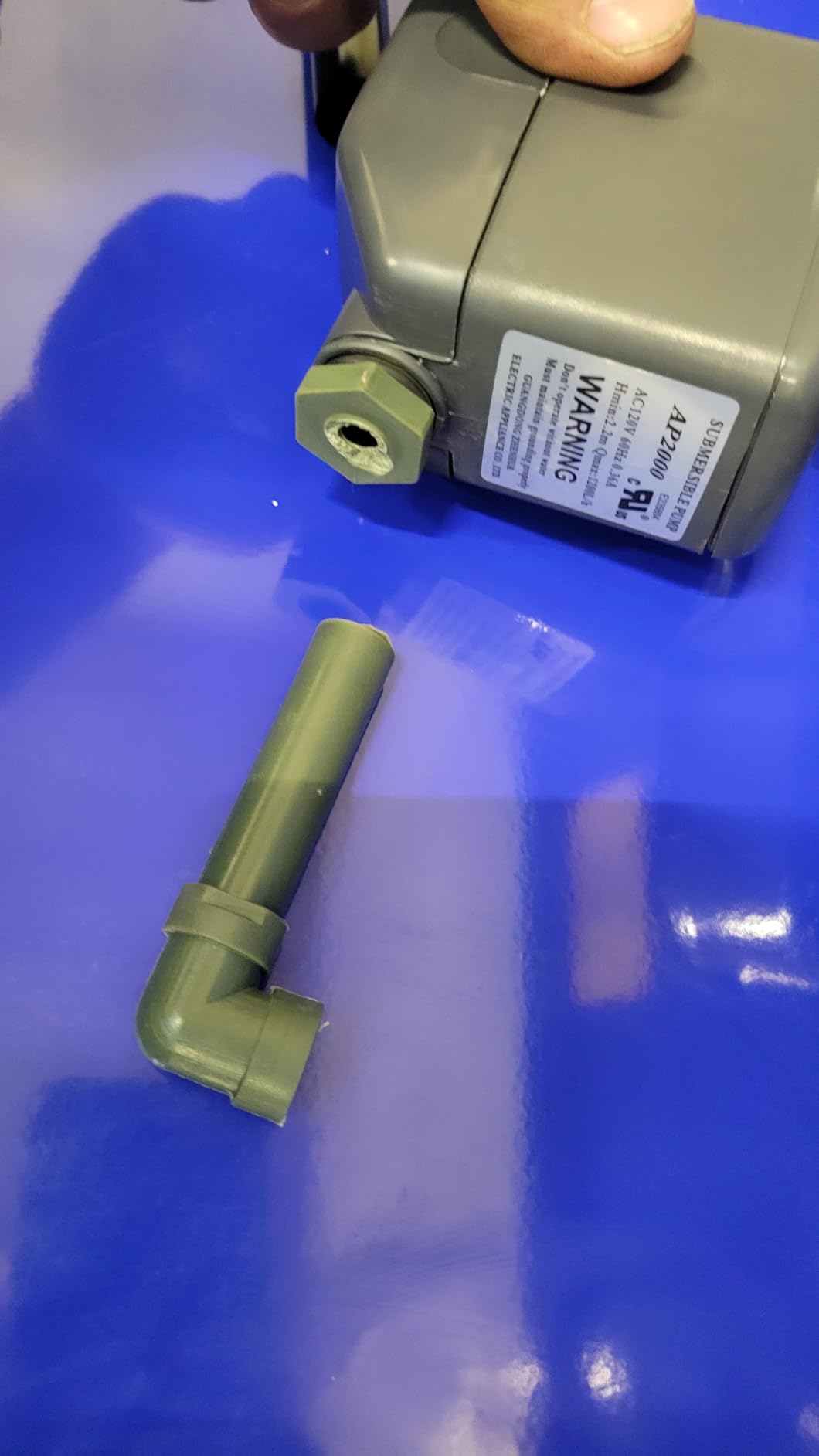 Eastwood 40 Gallon Parts Washer | 10 Inch Deep Tub | Heavy Duty Steel | 120V 5.3 GPM Flow Pump, Blue customer photo 1