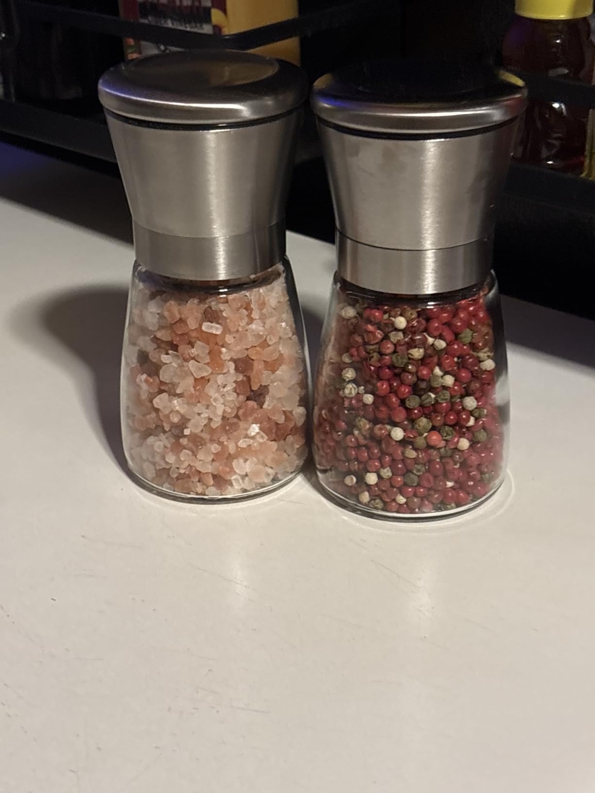 Ebaco Original Stainless Steel Salt or Pepper Grinder - Top Spice Mill with Ceramic Blades, Brushed Stainless Steel and Adjustable Coarseness (Single Package) customer photo 1