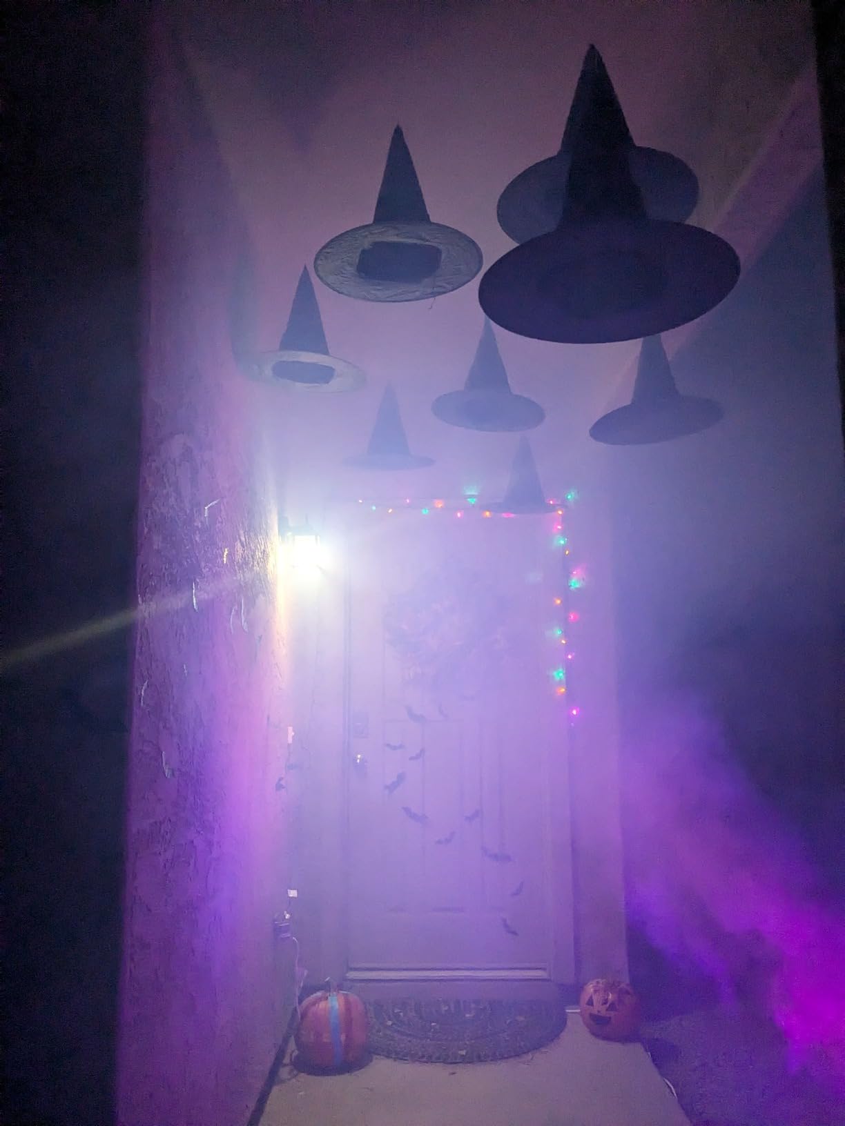 AGPTEK Fog Machine, Smoke Machine with 12 Colorful LED Lights Effect, Upgraded Auto Mode 600W 4000CFM Fog & 1 Wireless Remote,Low Fluid Auto Shut-Off,Good for Wedding Halloween Party and Stage Effect customer photo 2