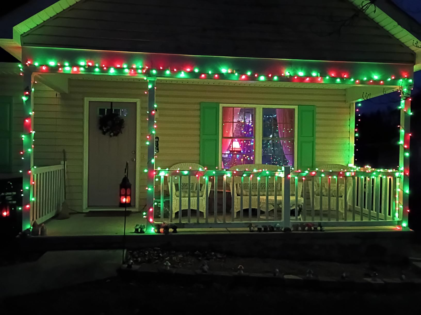 Home Lighting 66ft Christmas Decorative Mini Lights, 200 LED Green Wire Fairy Starry String Lights Plug in, 8 Lighting Modes, for Indoor Outdoor Xmas Tree Wedding Party Decoration (Warm White) customer photo 2