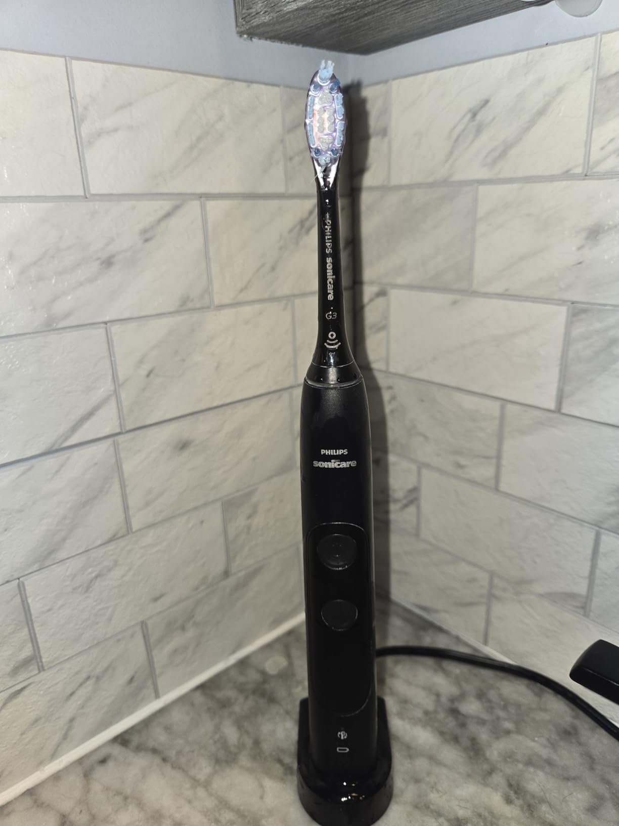 Philips Sonicare ExpertClean 7500 Rechargeable Electric Power Toothbrush, Pink, HX9690/07 customer photo 1