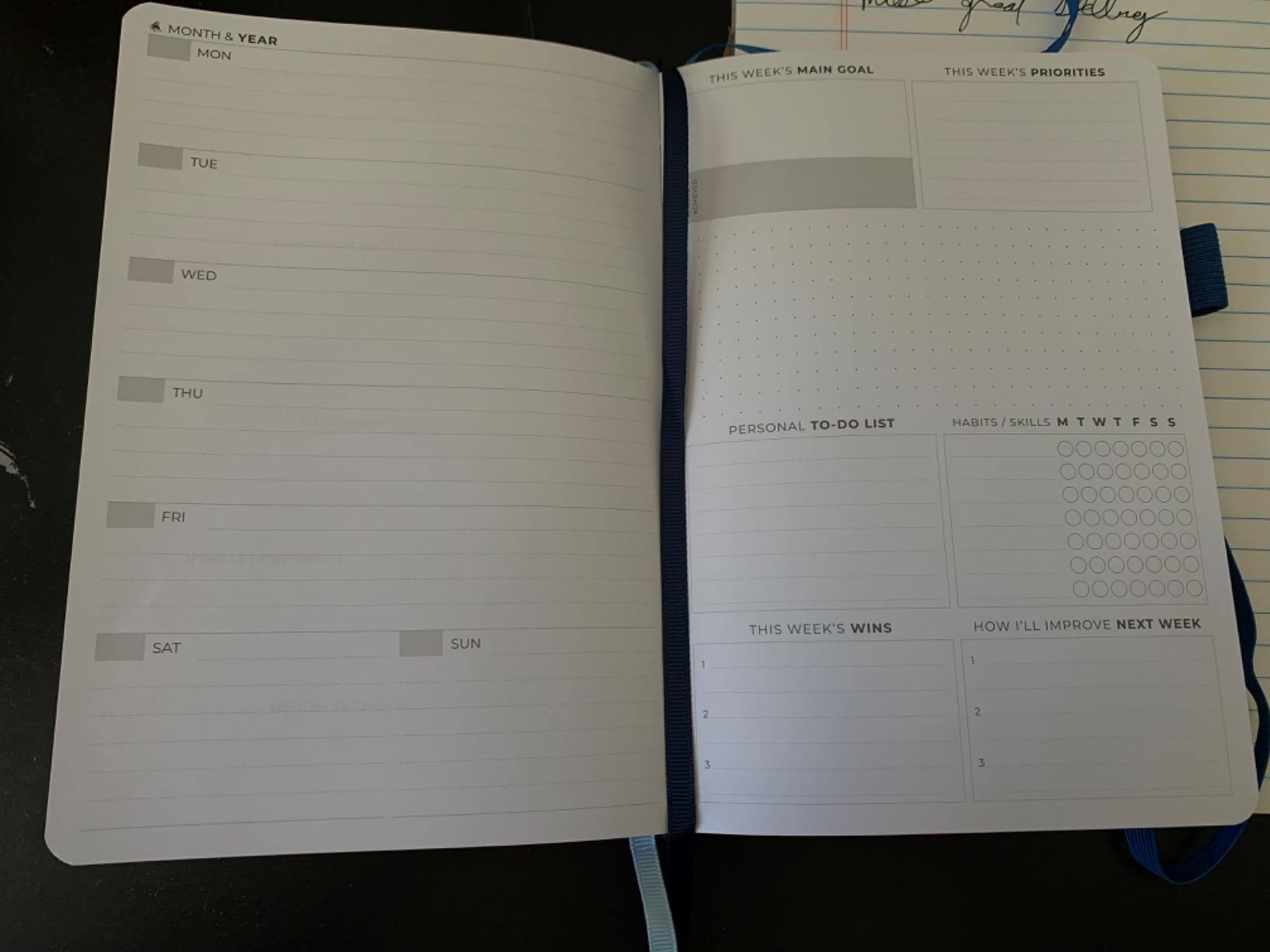 Clever Fox Planner Premium Edition - Undated Luxurious Weekly & Monthly Planner to Increase Productivity and Hit Your Goals - Organizer - Start Anytime, A5, Lasts 1 Year, Black (Weekly) customer photo 2