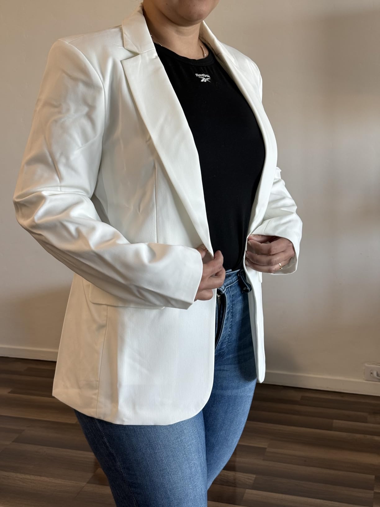 Cicy Bell Womens Casual Blazers Open Front Long Sleeve Work Office Suit Jackets Blazer customer photo 2