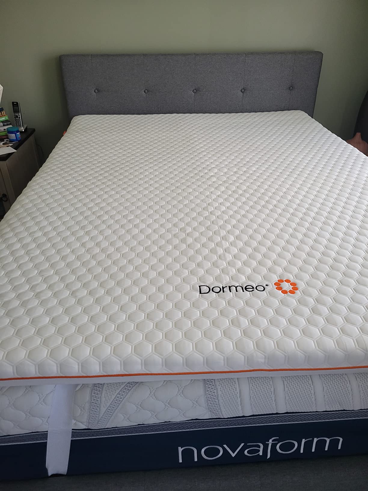 Dormeo Premium Queen Breathable Mattress Topper with 3-Zone Octaspring Technology for Optimal Back Support, Anti-Slip Bottom, Topper Only - Mattress Not Included customer photo 1