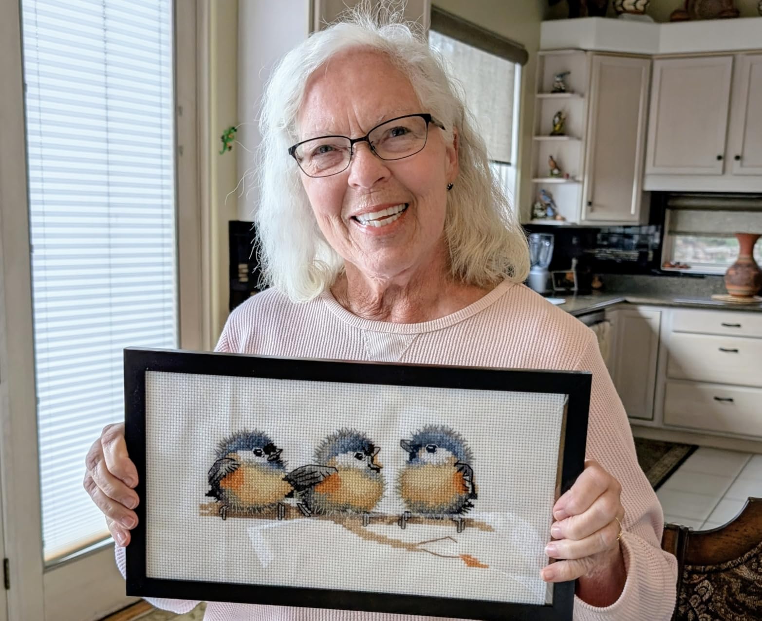 Cross Stitch Kits, Three Birds Awesocrafts Easy Patterns Cross Stitching Embroidery Kit Supplies Christmas Gifts, Stamped or Counted customer photo 2