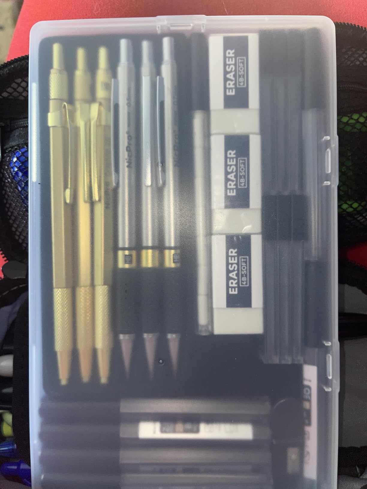 Nicpro 6PCS Art Mechanical Pencil Set, 3PCS Metal Drafting Pencil 0.5 mm & 0.7 mm & 0.9 mm & 3PCS 2mm Graphite Lead Holder (2B HB 2H) For Writing, Sketching Drawing With Lead Refills Case customer photo 2