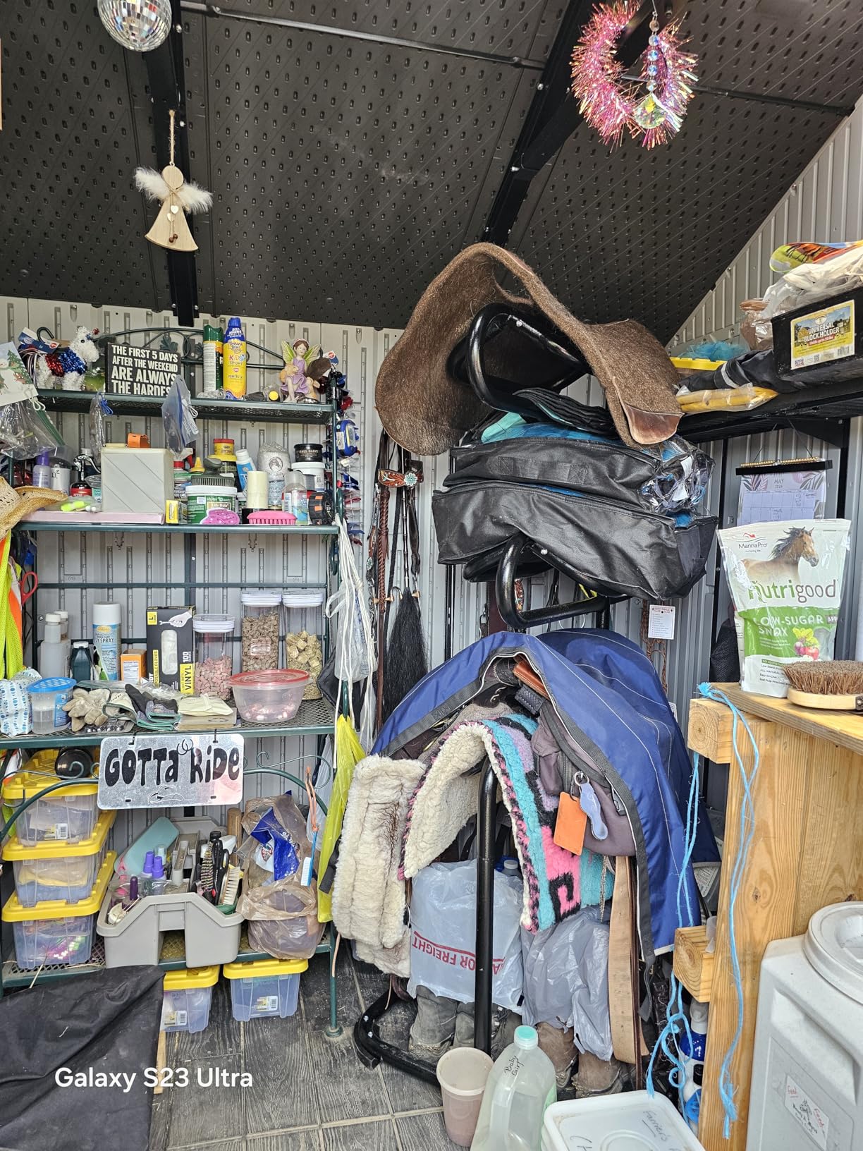 Seny Heavy Duty 3 Tier Rotatable Saddle Rack Stand H68.5 x W30 x D30 customer photo 1