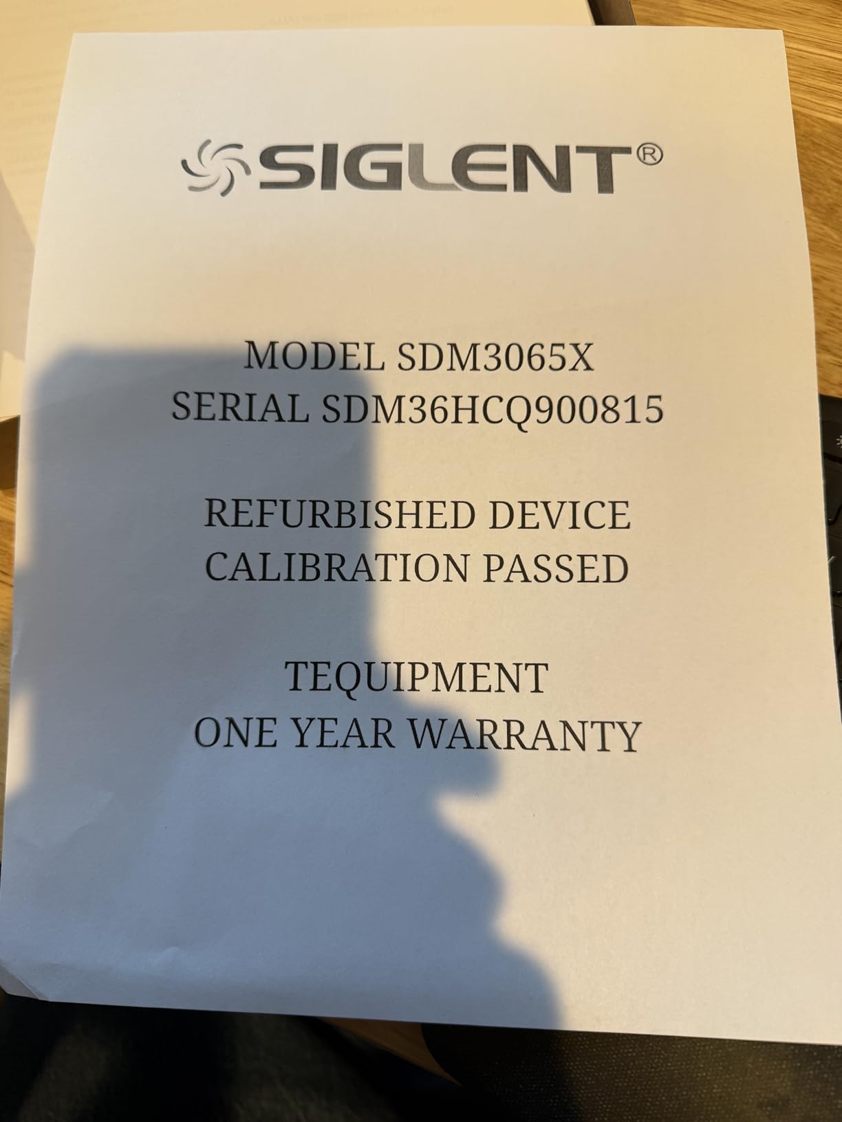Siglent Technologies SDM3065X 6 ½ Digit Digital Multimeter, DMM customer photo 1