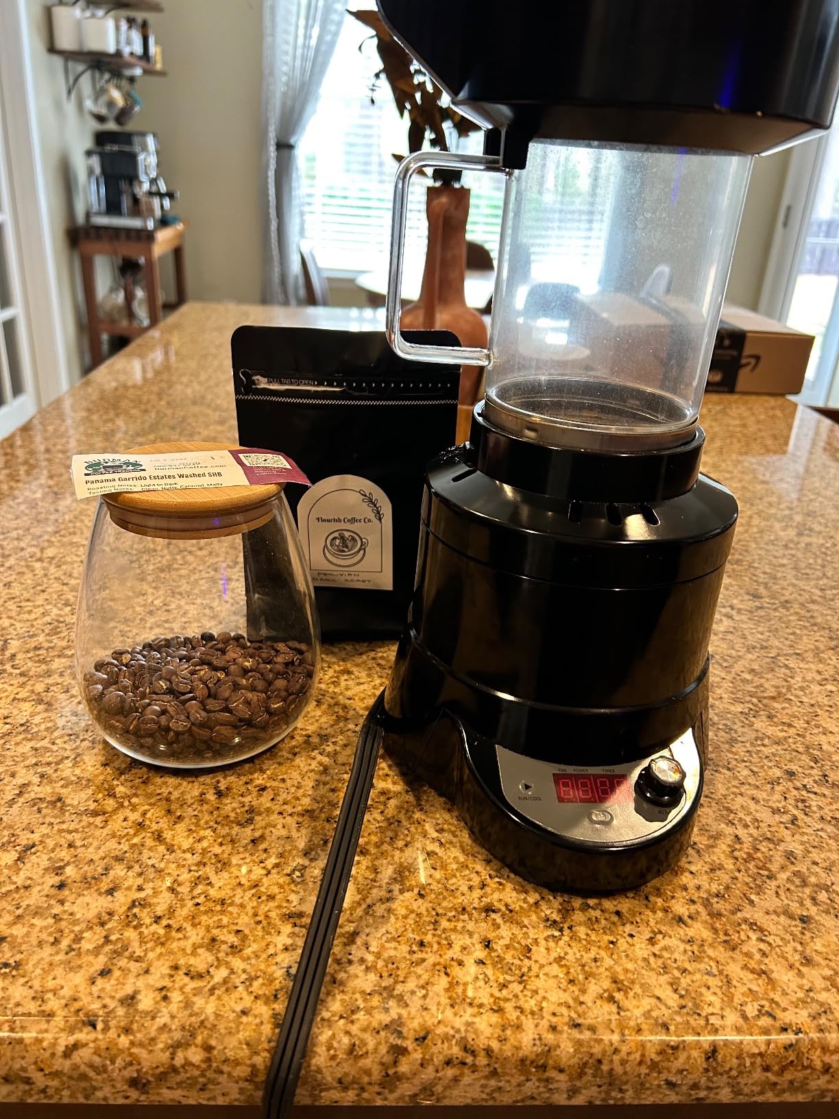 Fresh Roast SR800 Coffee Roaster - Roast Coffee at Home - Variable Heat and Fan Control - Digital Display - Roasts 6-8 oz Per Batch customer photo 1