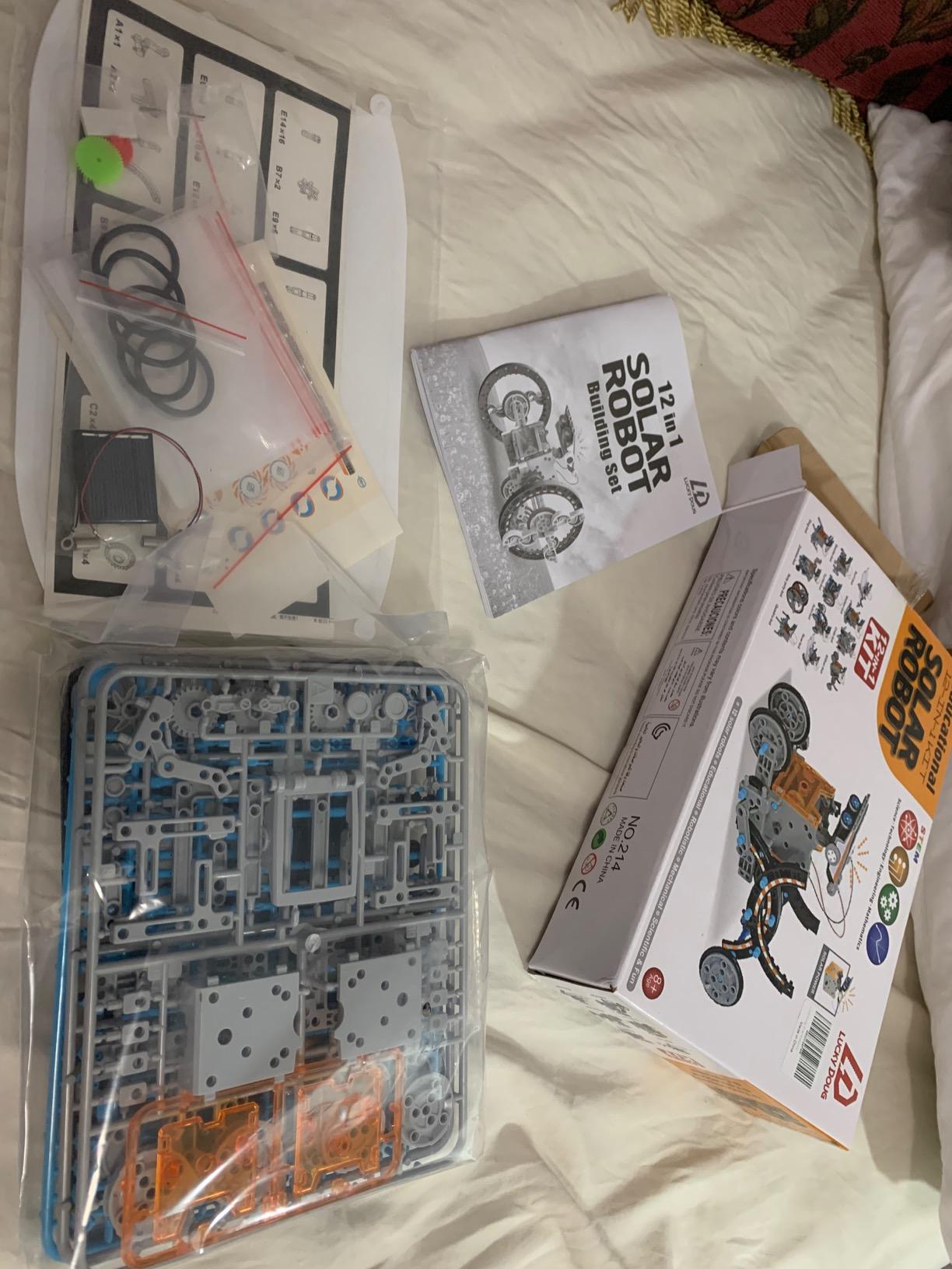 Lucky Doug Solar Power Robot Building Kits Toys for Boys Girls Ages 8-13, STEM Kit Gifts for Kids 8 9 10 11 12 13 Years, DIY Educational Science Building Robotic Set Gifts for Teenagers customer photo 2