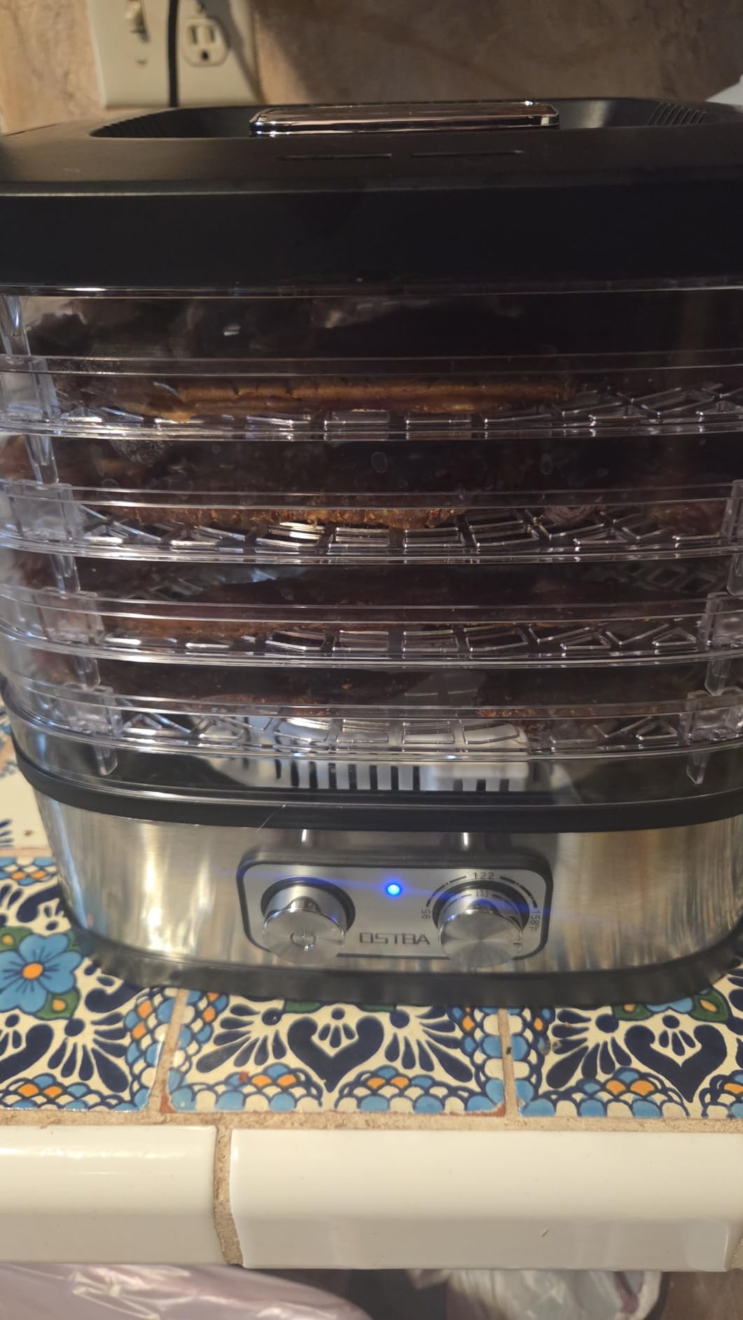 OSTBA Food Dehydrator, Dehydrator for Food and Jerky, Fruits, Herbs, Veggies, Temperature Control Electric Food Dryer Machine, 5 BPA-Free Trays Dishwasher Safe, 240W, Recipe Book Included customer photo 1